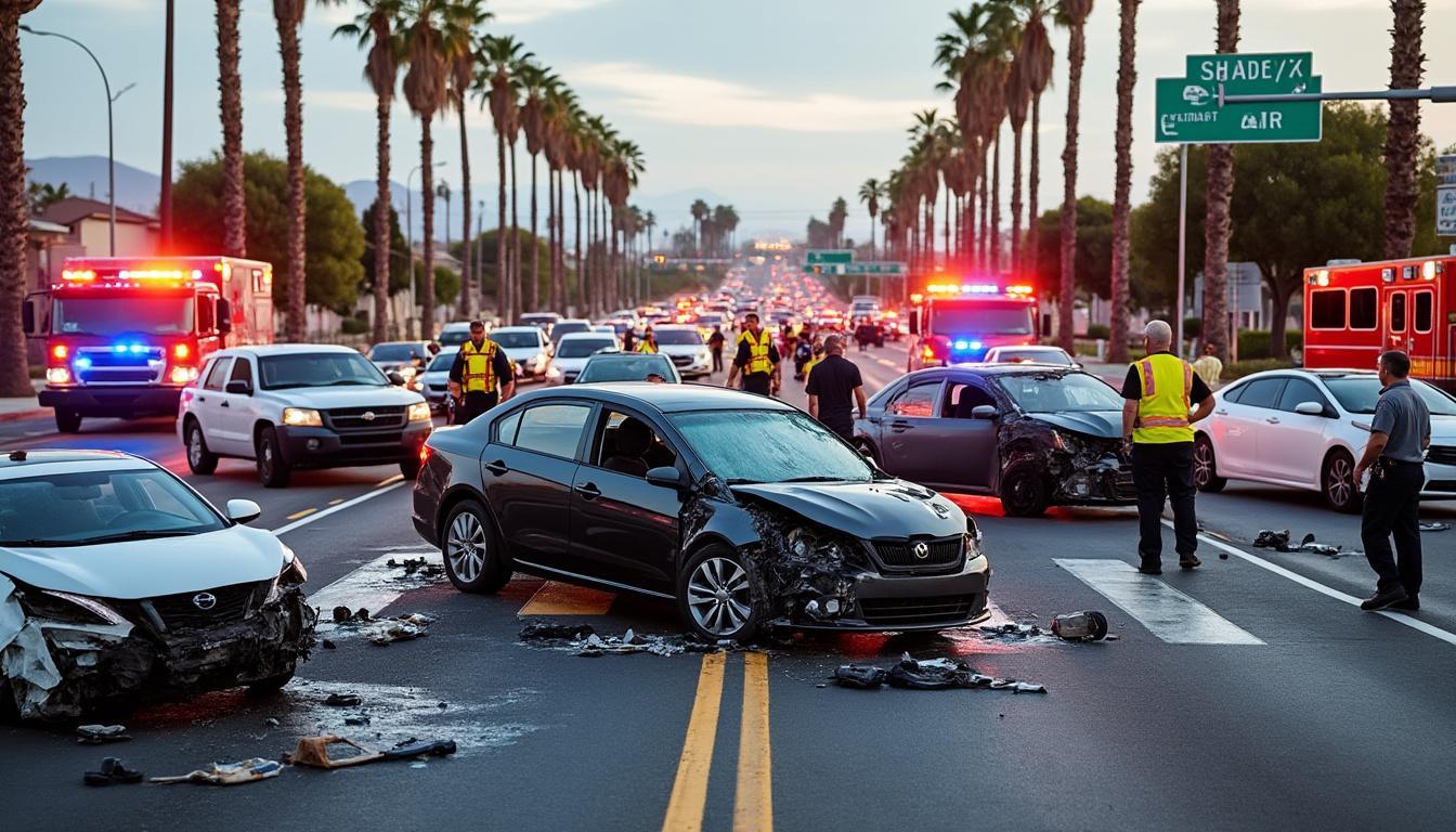 une grave collision s'est produite sur valencia blvd à newhall, entraînant plusieurs blessés. suivez les mises à jour et informations sur l'incident.