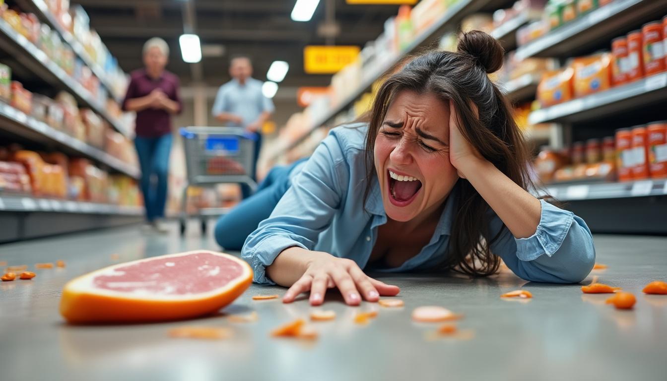 une américaine réclame 50 000 dollars après avoir glissé sur une tranche de jambon dans un supermarché. découvrez les détails étonnants de cette affaire insolite qui fait débat sur la sécurité et la responsabilité en magasin.